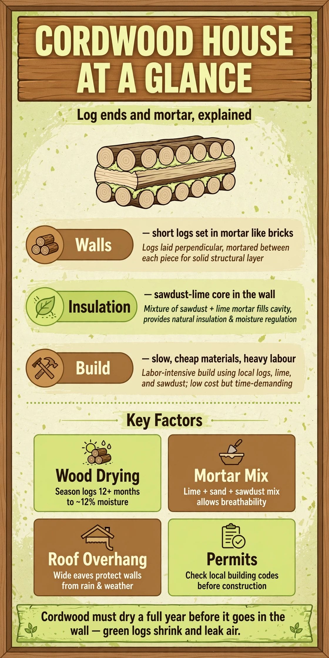 cordwood house