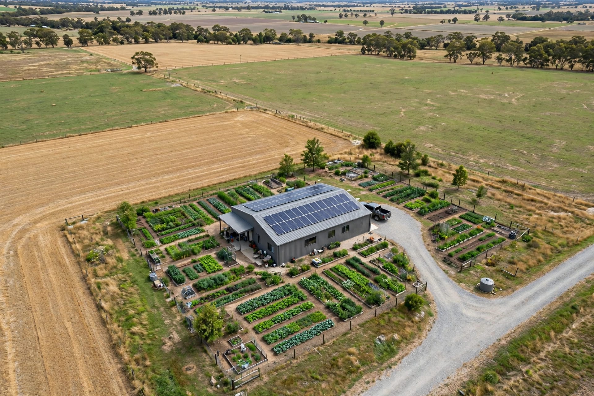 cost to turn a metal building into a house: standing steel shell before conversion