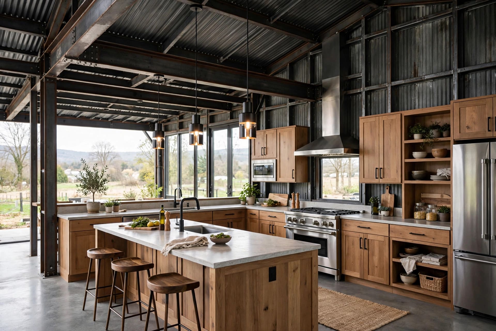 cost to turn a metal building into a house: spray foam insulation inside the frame