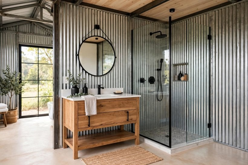 cost to turn a metal building into a house: interior framing and first wall finishes