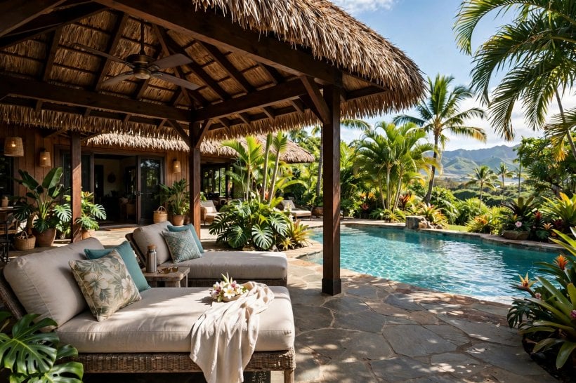 outdoor lanai designs: fine screen walls for privacy and insect protection
