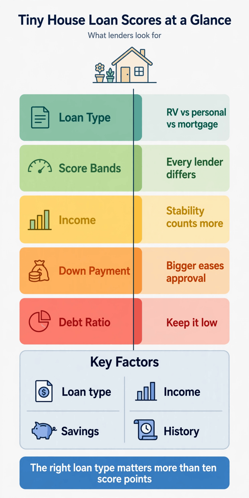 credit score tiny house loan