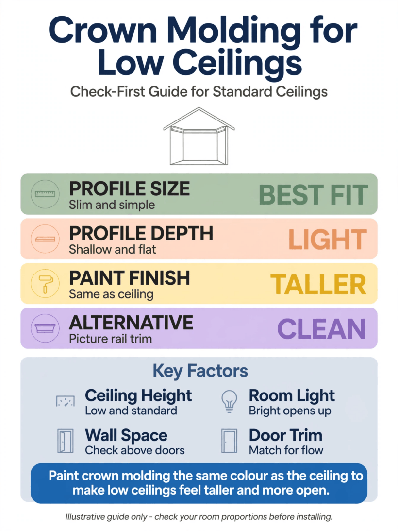 crown molding for low ceilings