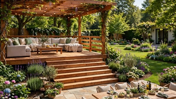 deck and patio combo