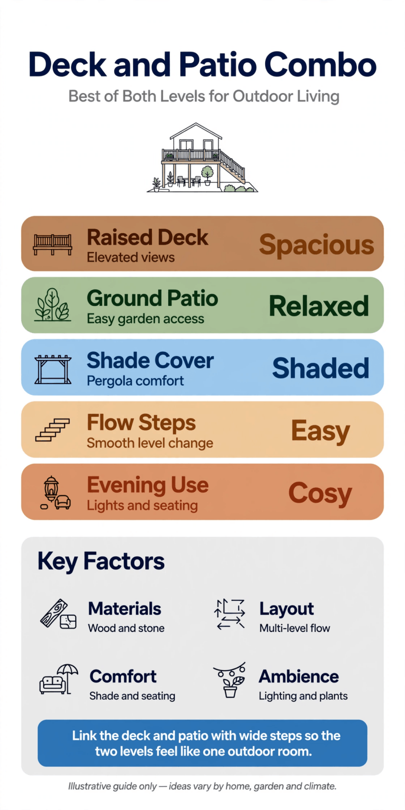 deck and patio combo