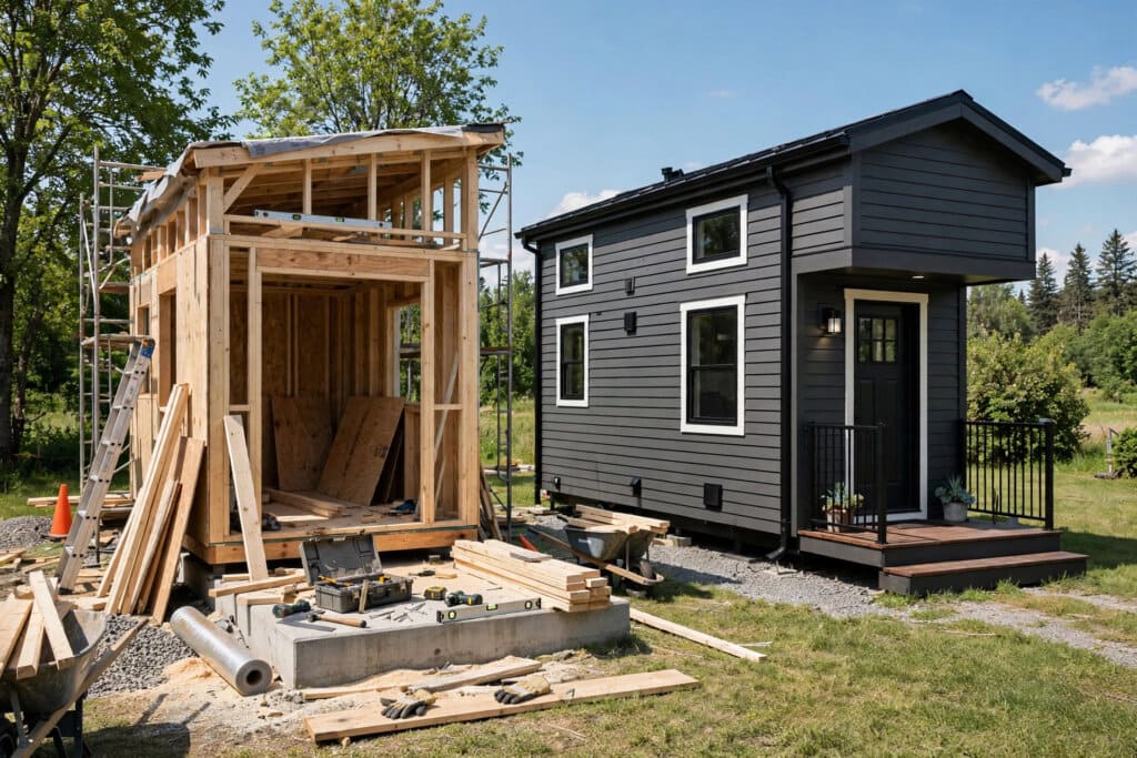 diy vs builder tiny house