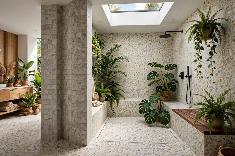 doorless walk in shower dimensions: compact wet-room style layout