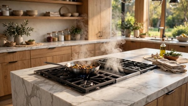 down draft gas range