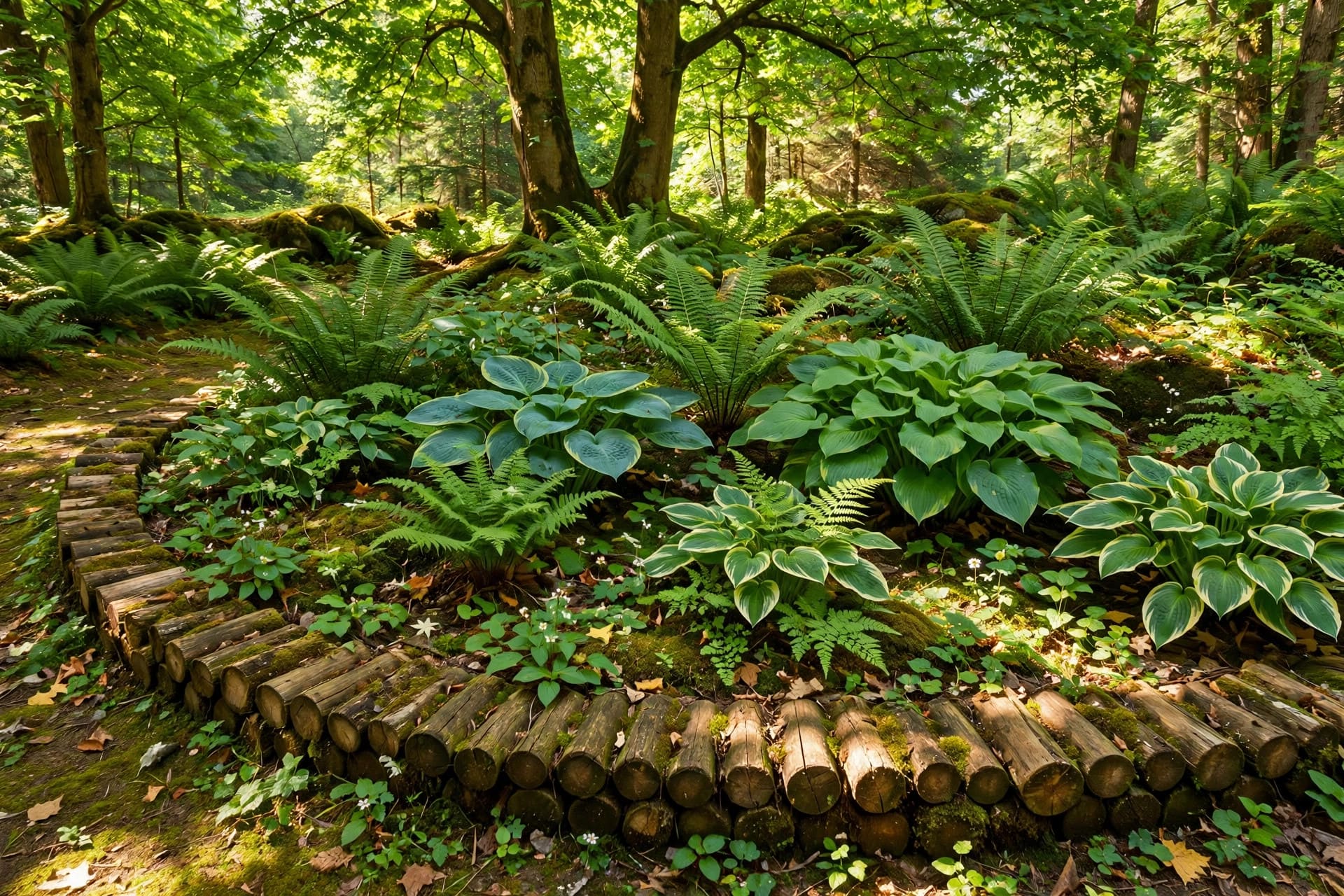 edging ideas for flower beds: neat brick edging beside a green lawn