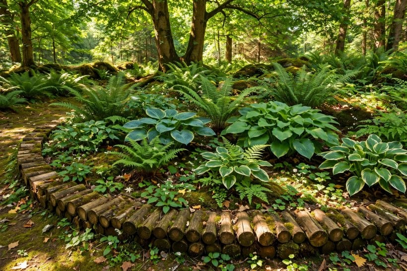 edging ideas for flower beds: neat brick edging beside a green lawn