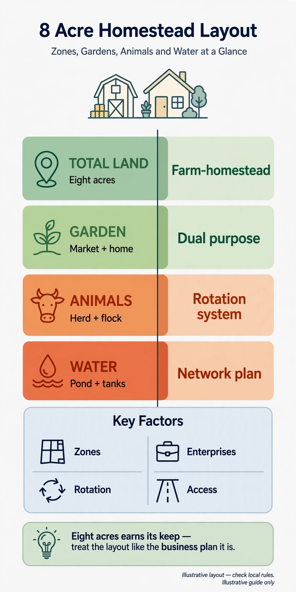 eight acre homestead layout