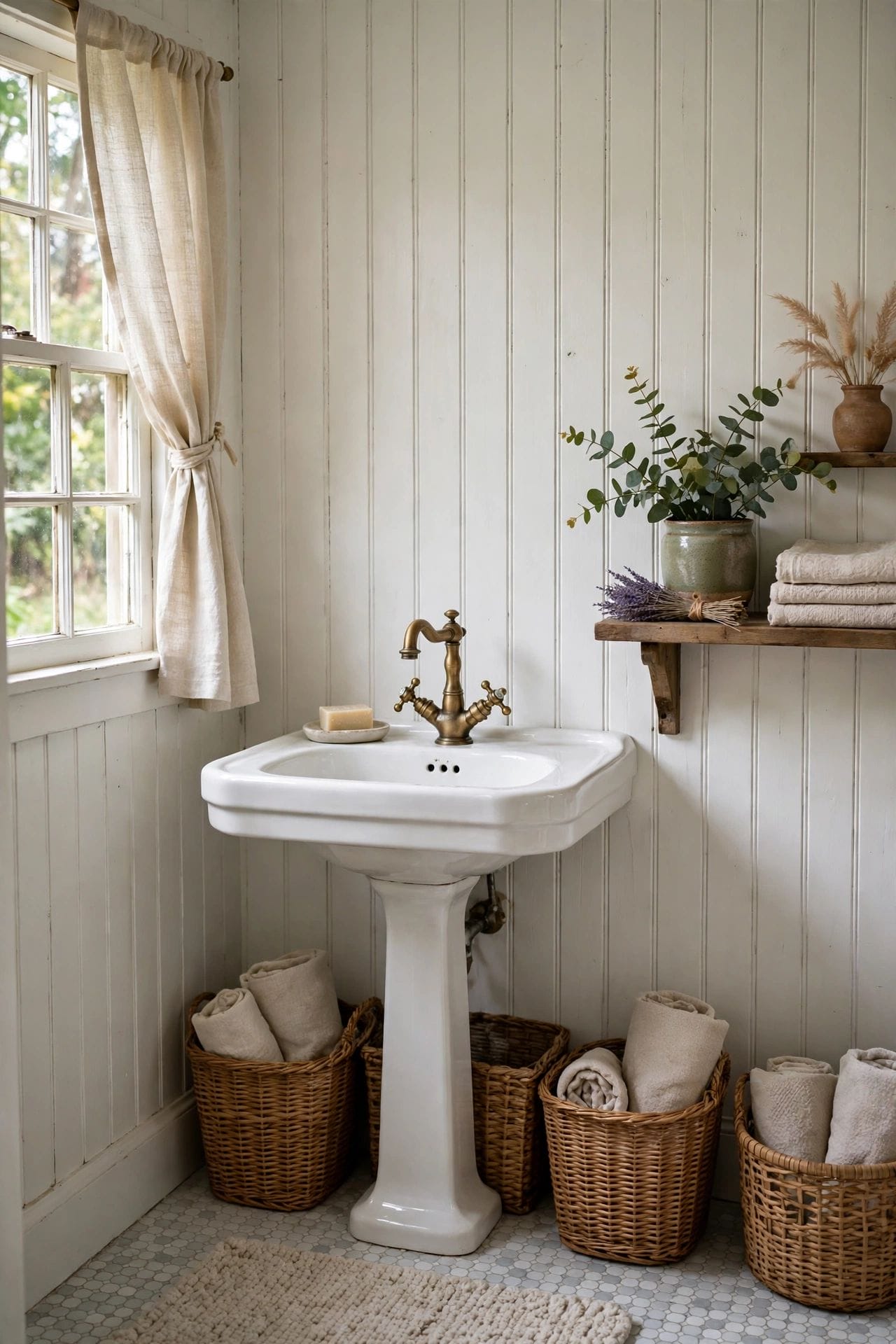 farmhouse bathroom