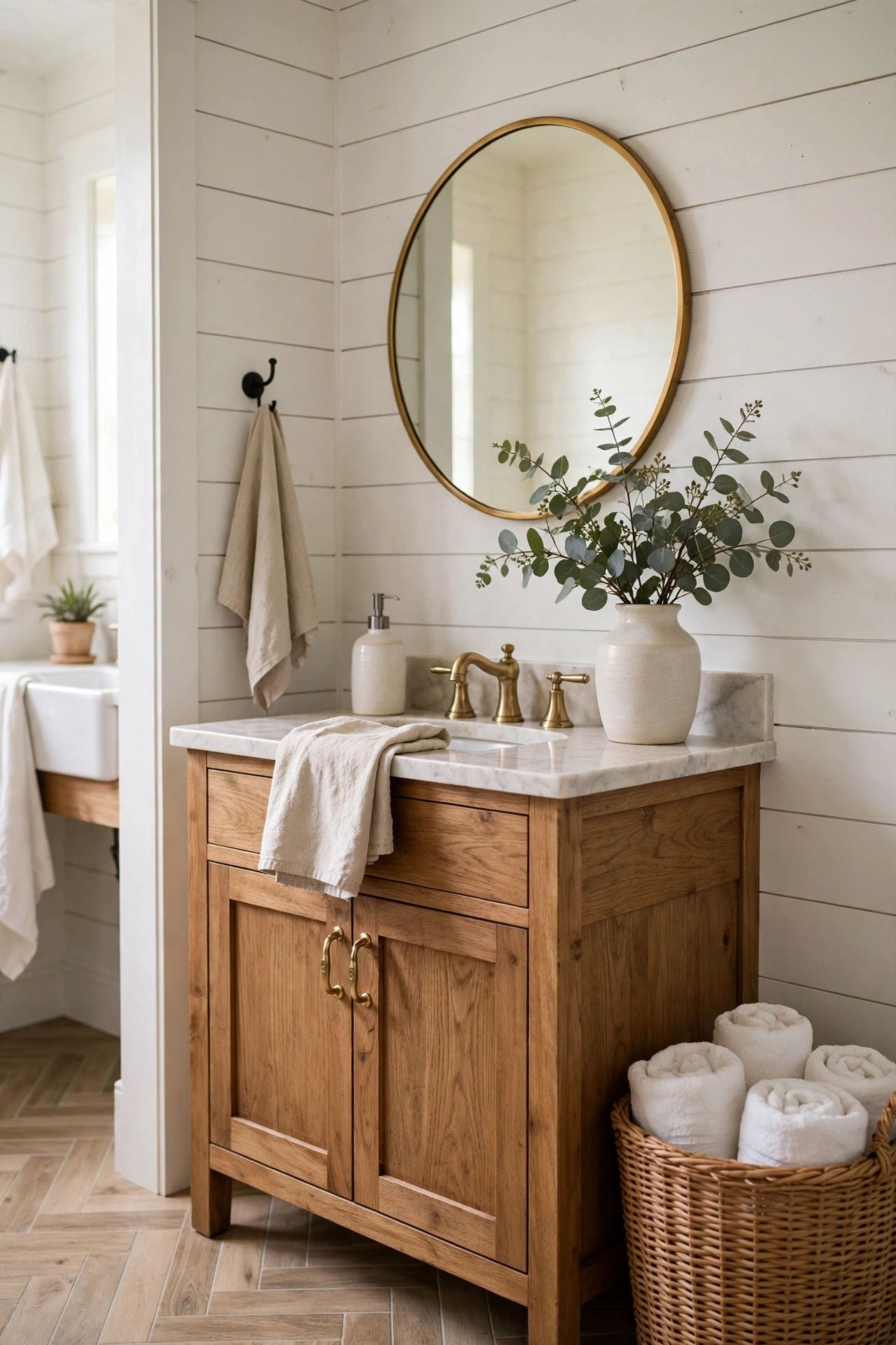 farmhouse bathroom