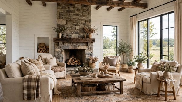farmhouse family room