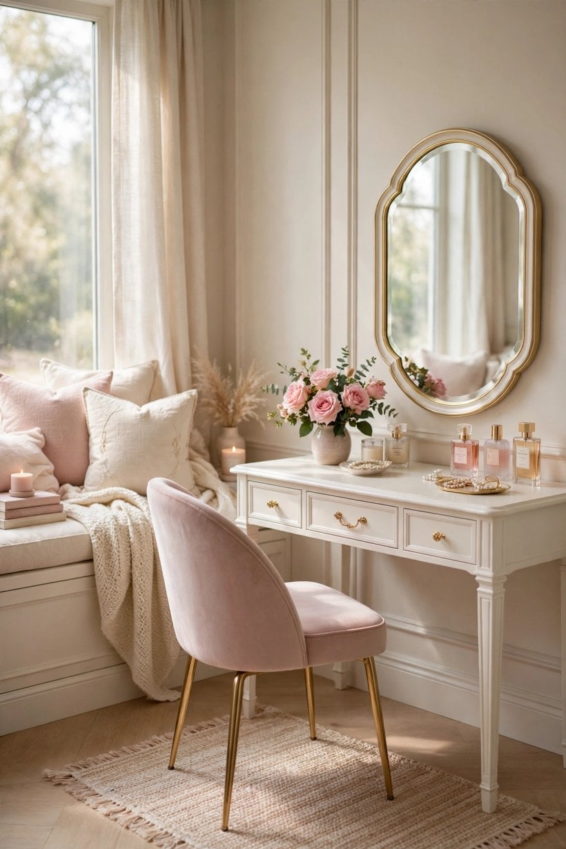 feminine bedroom