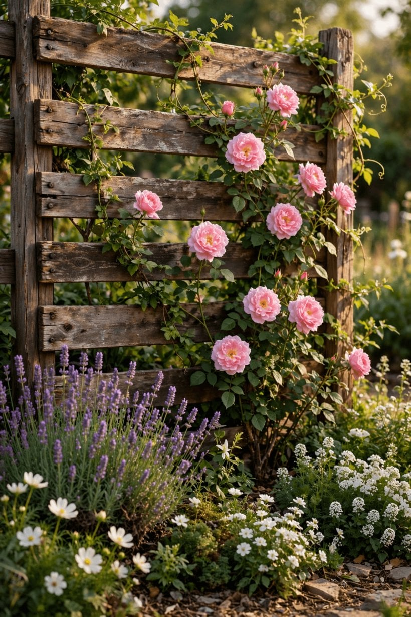 landscaping ideas against fence