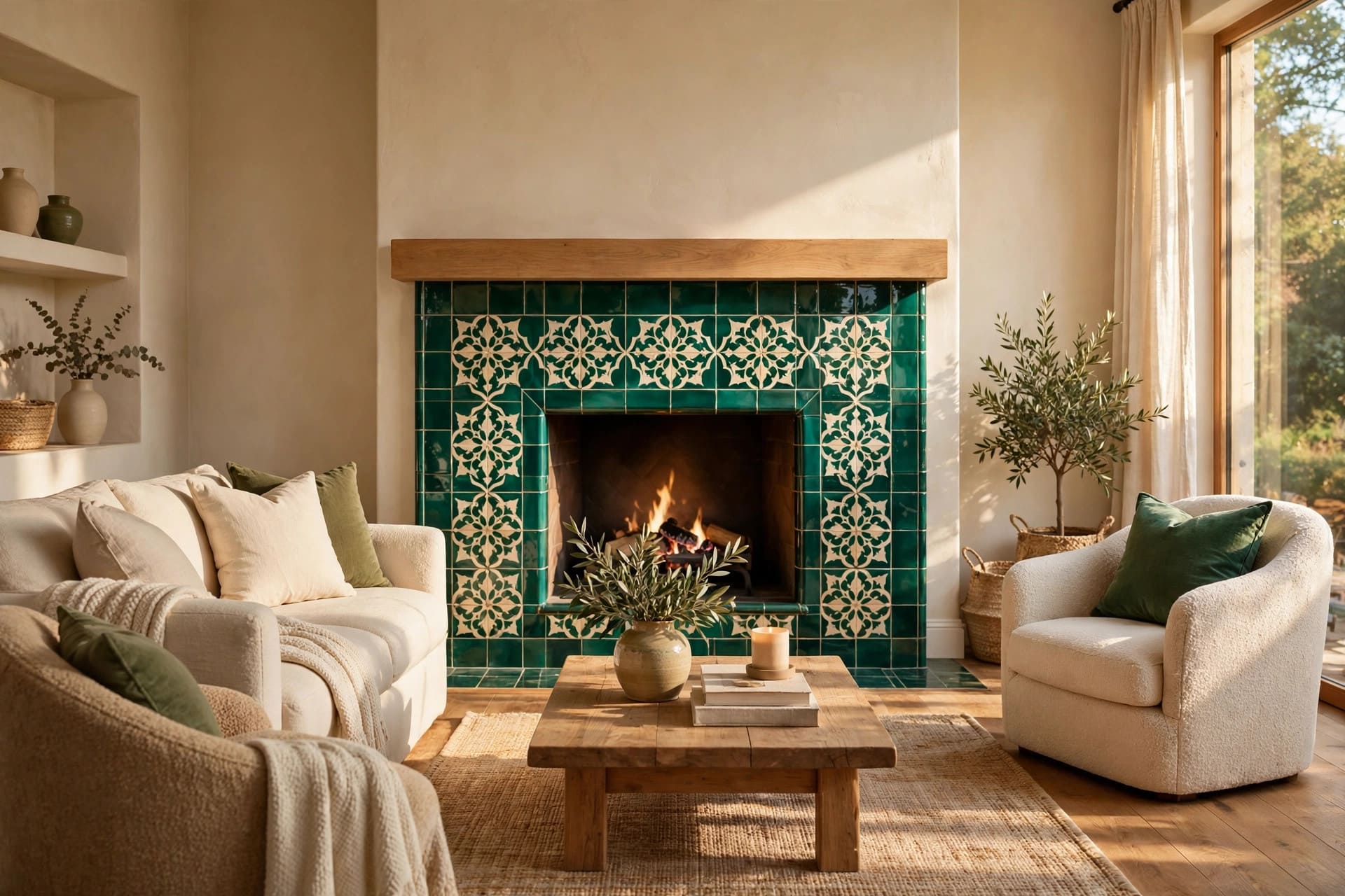 fireplace tile ideas