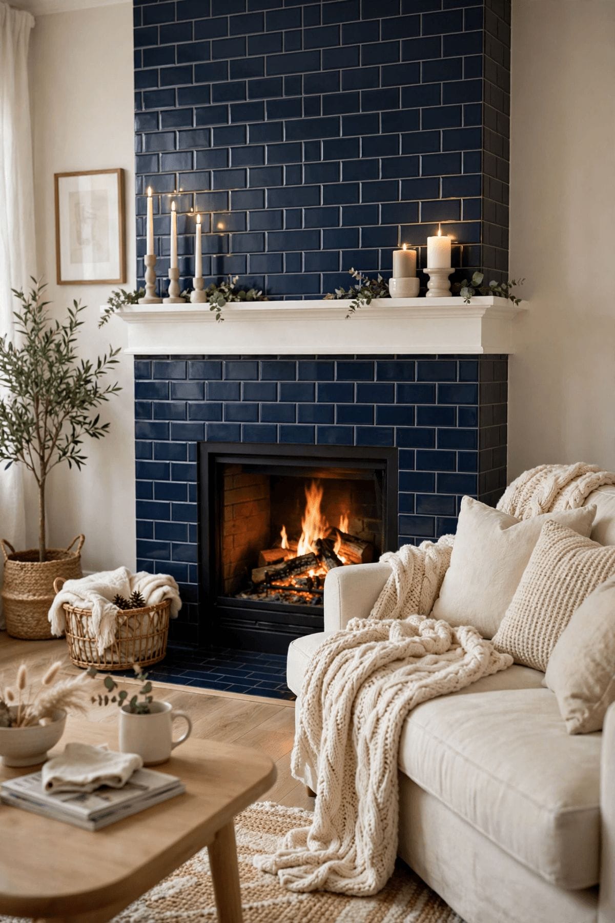 fireplace tile ideas