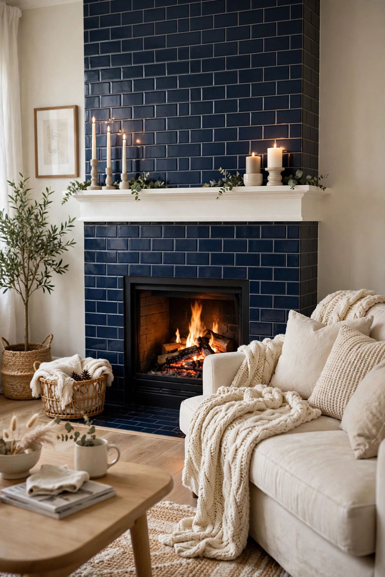fireplace tile ideas