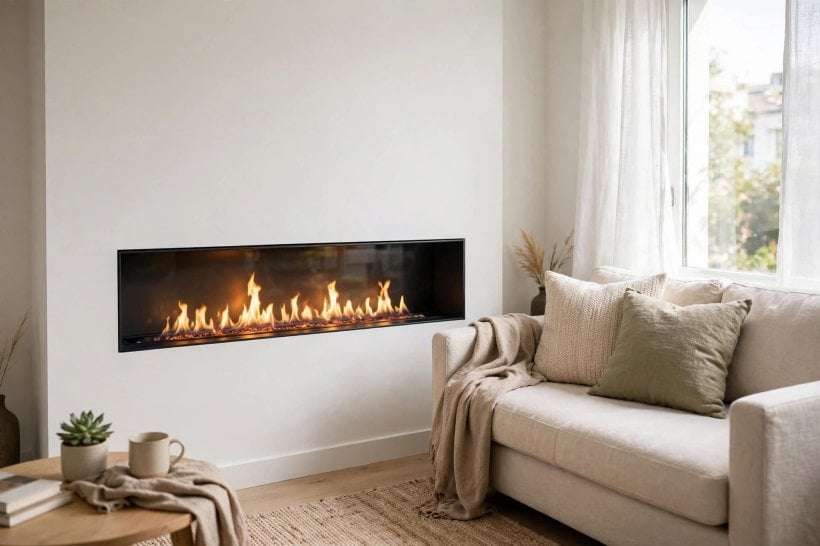 fireplace width: judging a fireplace against the length of its wall