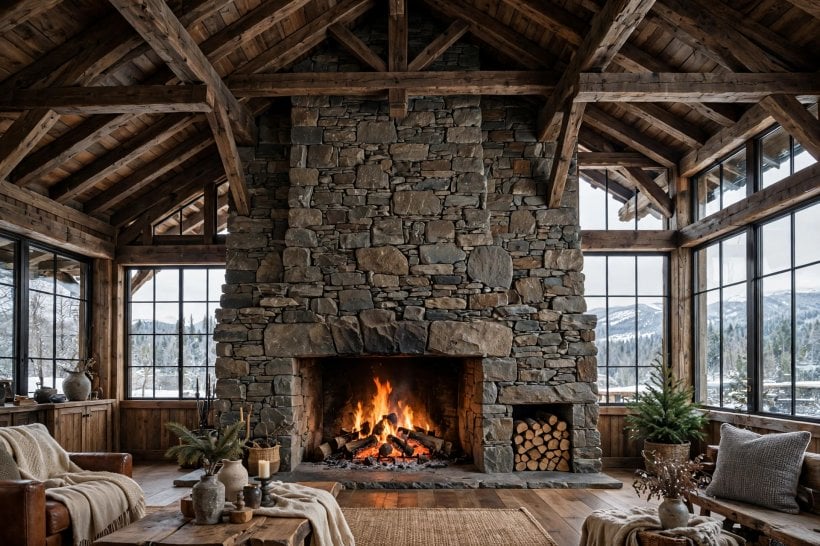 fireplace width: a compact fireplace sized honestly for a small room
