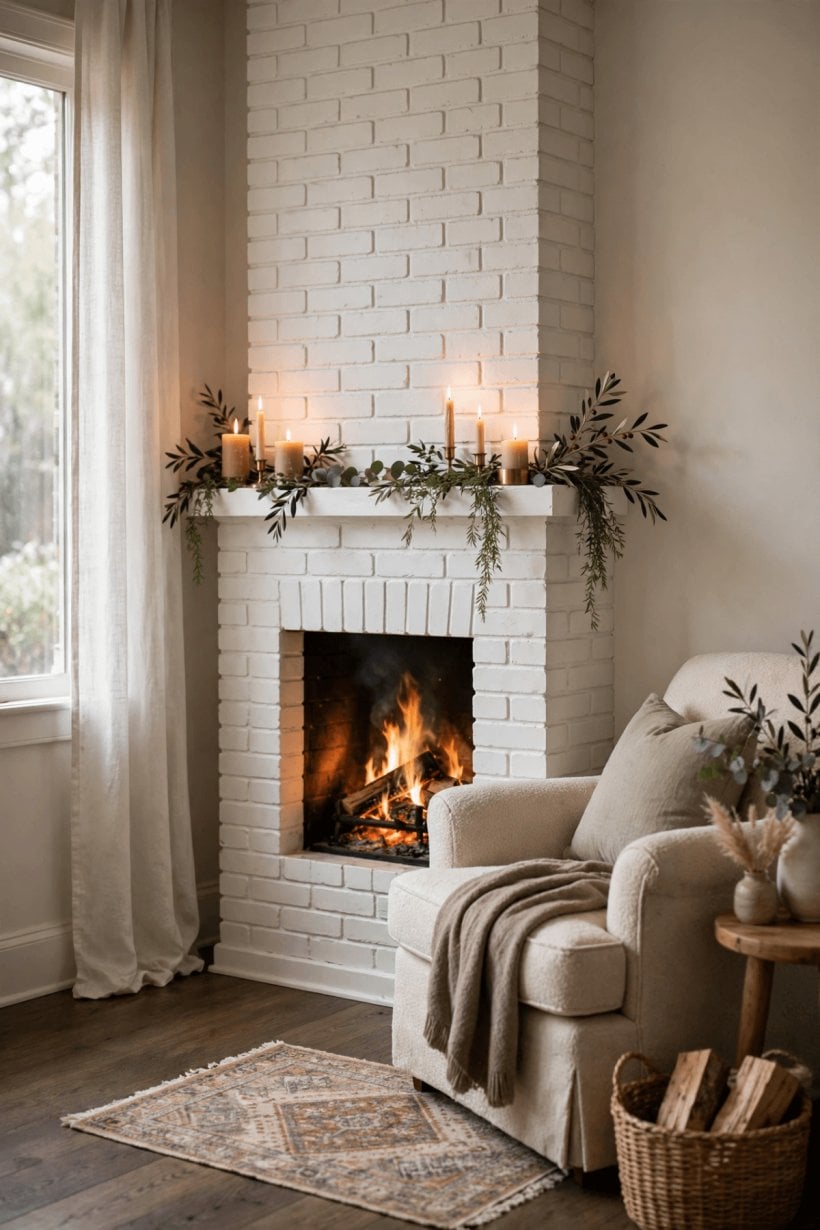 fireplace width