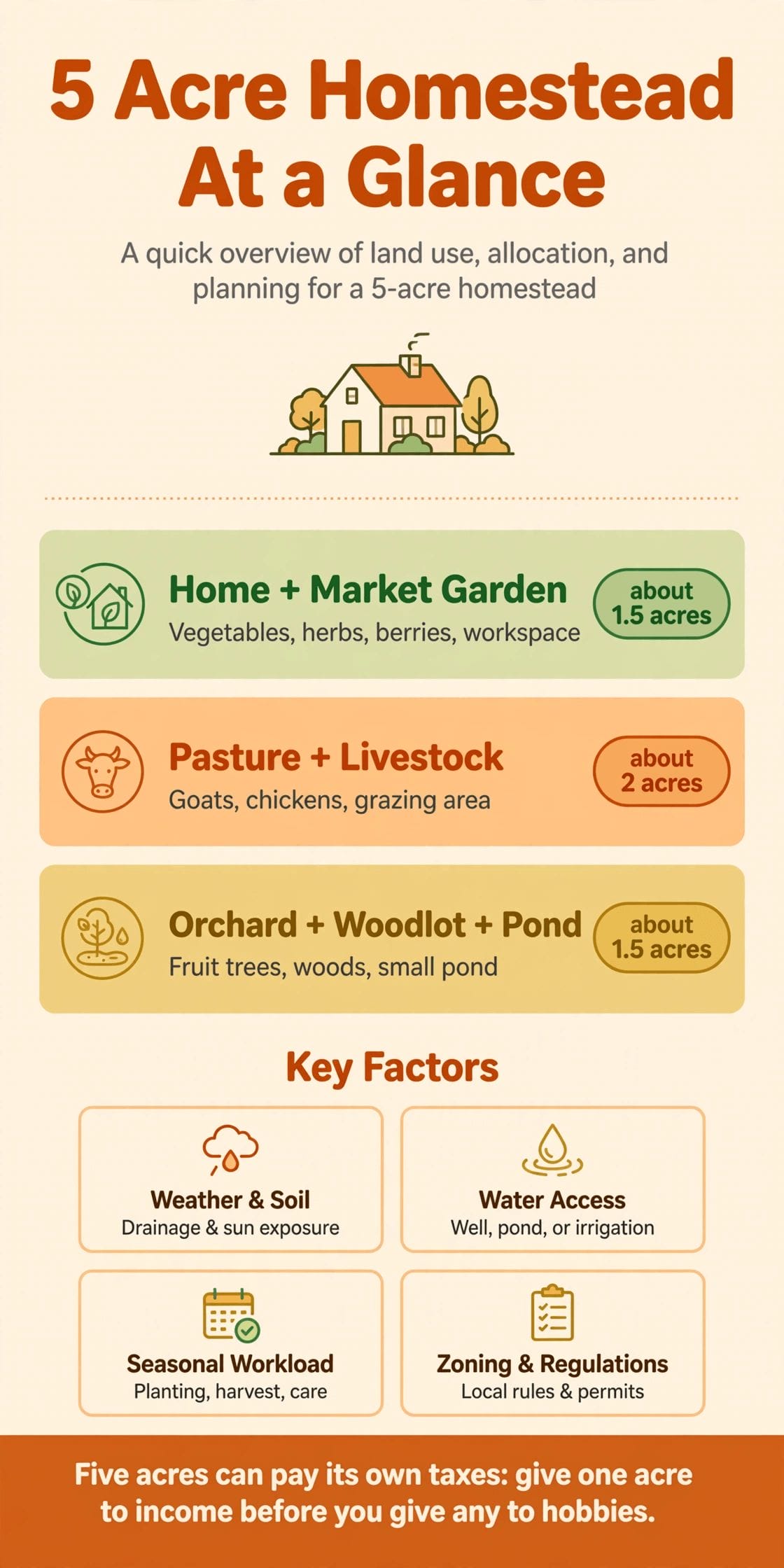 5 acre homestead layout