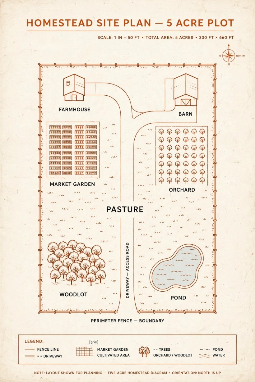 5 acre homestead layout