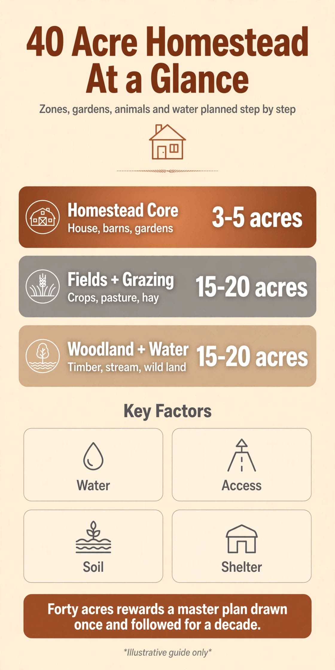 40 acre homestead layout