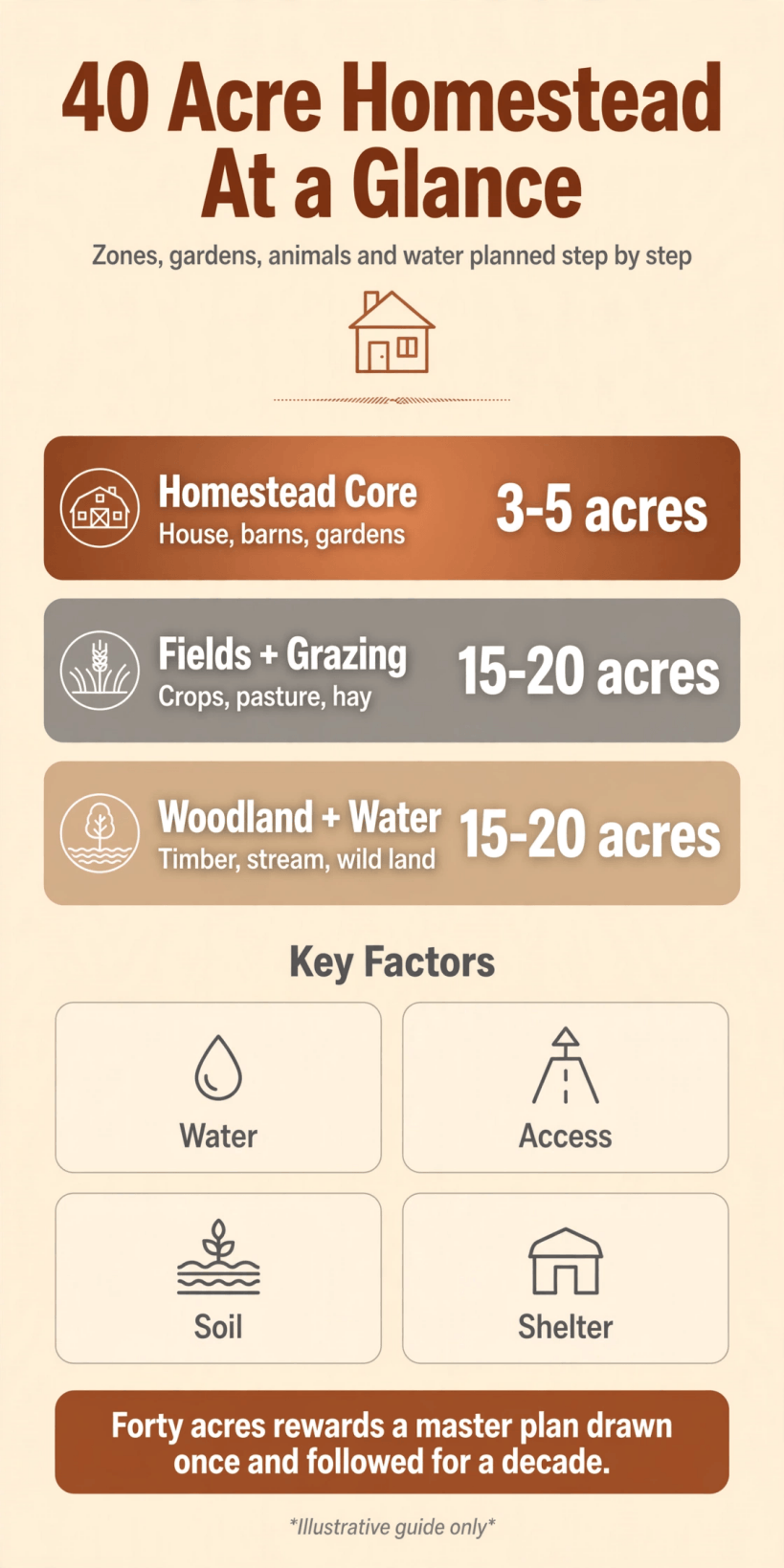 40 acre homestead layout