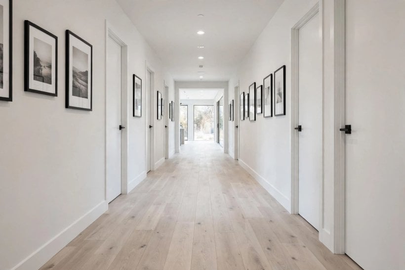 fusion hybrid flooring reviews: sample boards compared in daylight