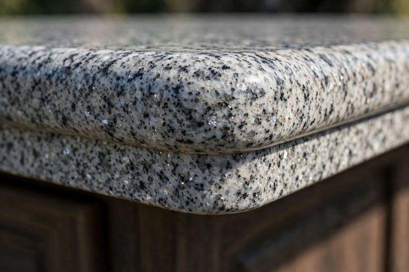 granite countertops cost: fabricator templating a kitchen counter before cutting