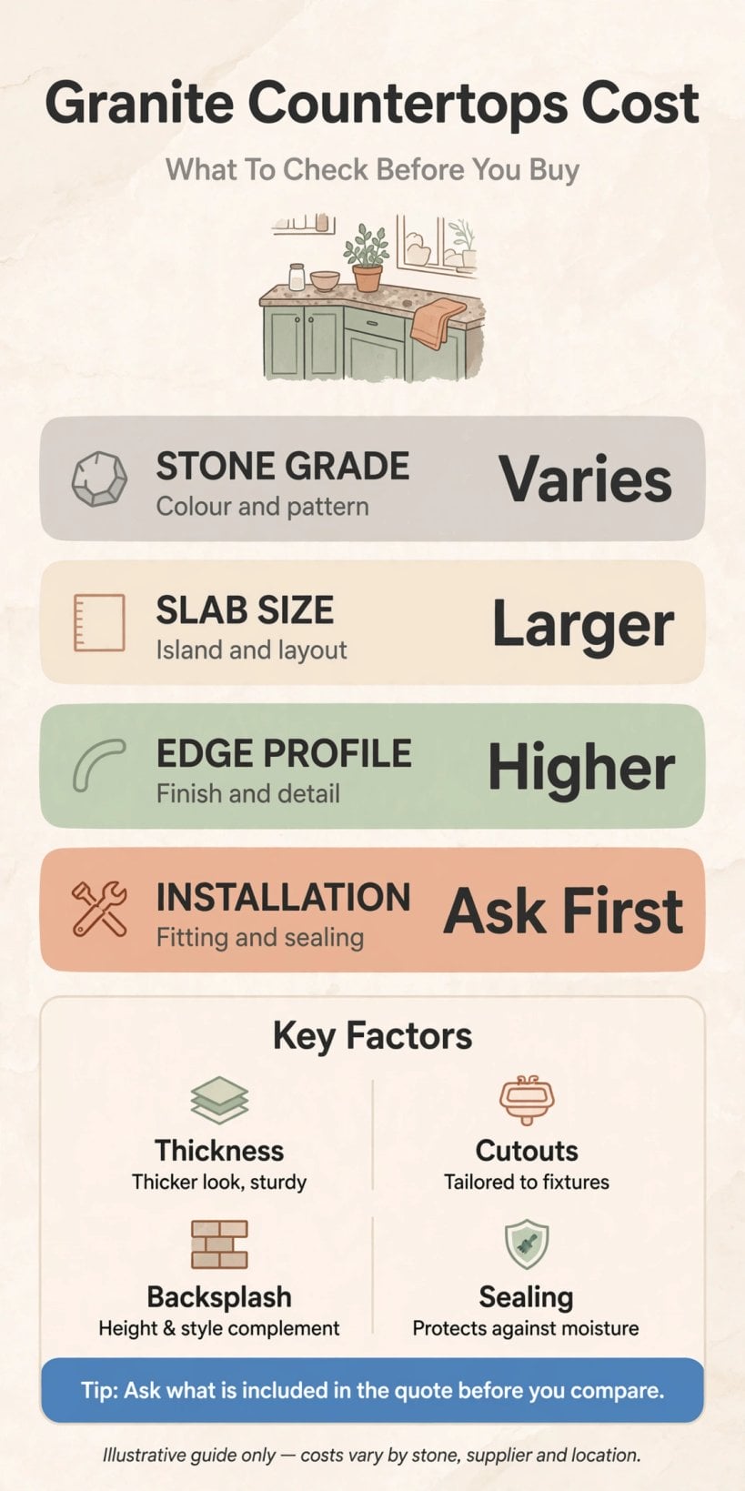 granite countertops cost