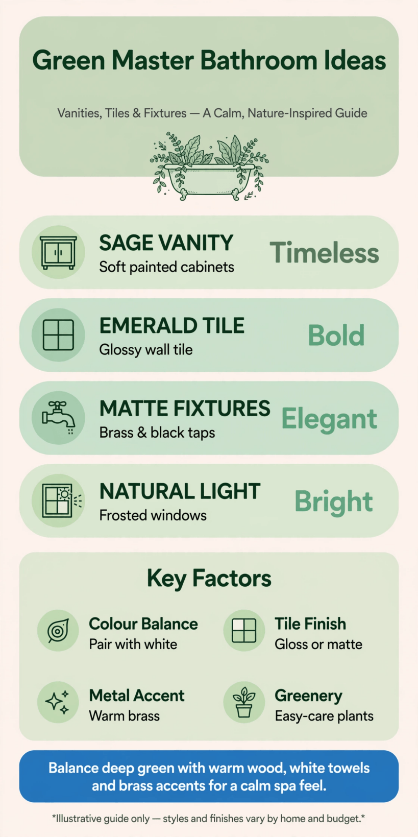 green master bathroom