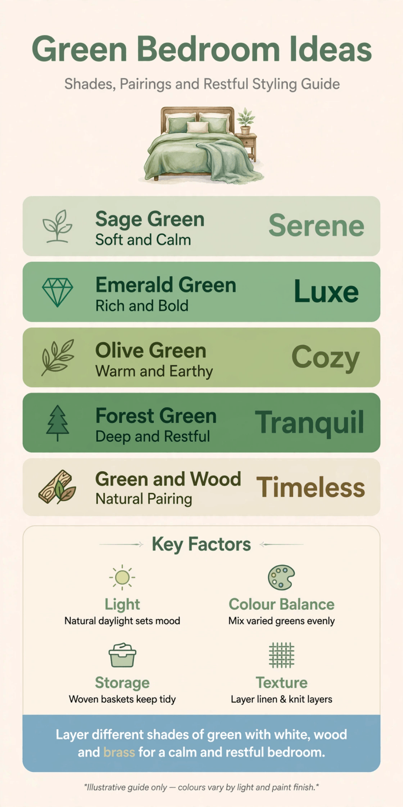 green bedroom