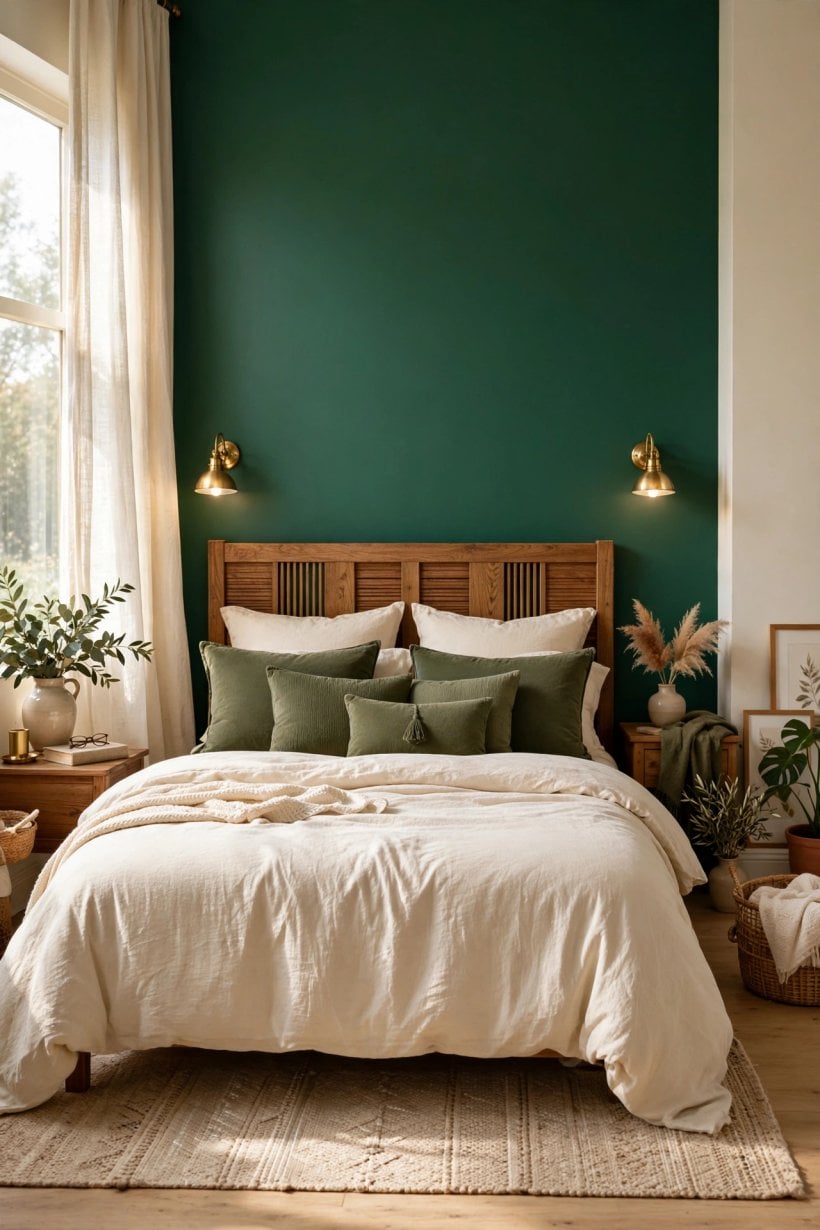 green bedroom