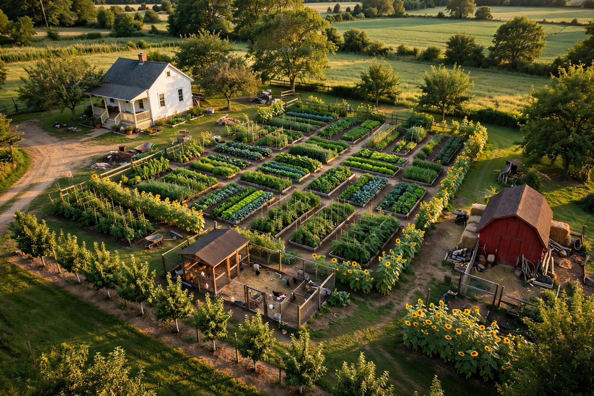 half acre homestead layout