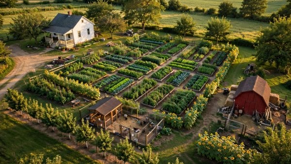 half acre homestead layout