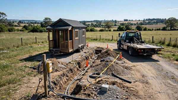 hidden costs tiny house living revealed in land rent, hookups and insurance on a small home