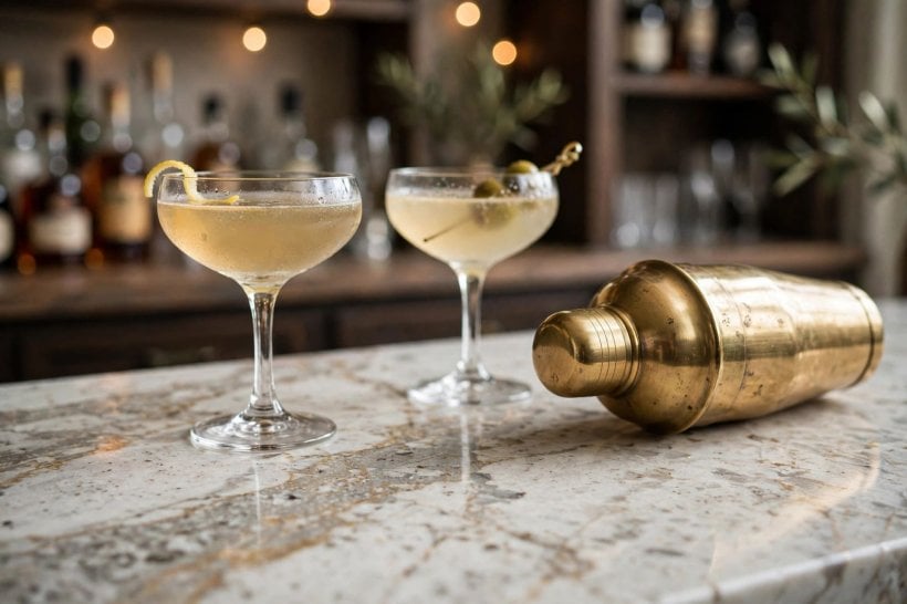 bar top: a seamless solid surface counter with an integrated sink