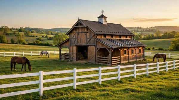pictures of horse barns