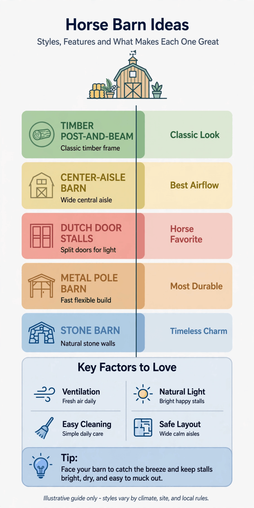 pictures of horse barns