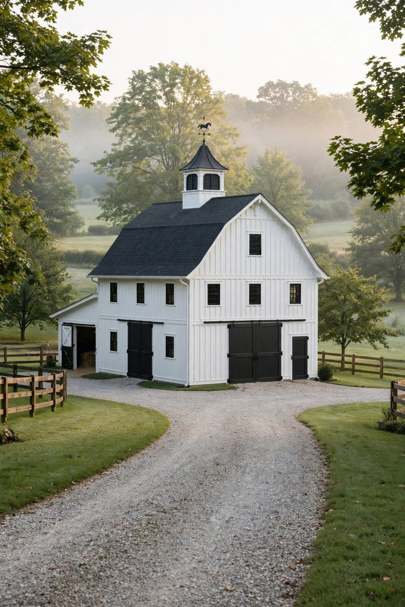 pictures of horse barns