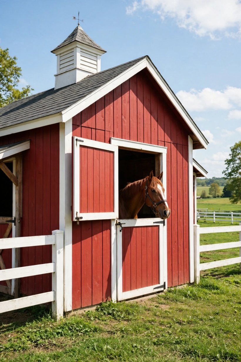 pictures of horse barns