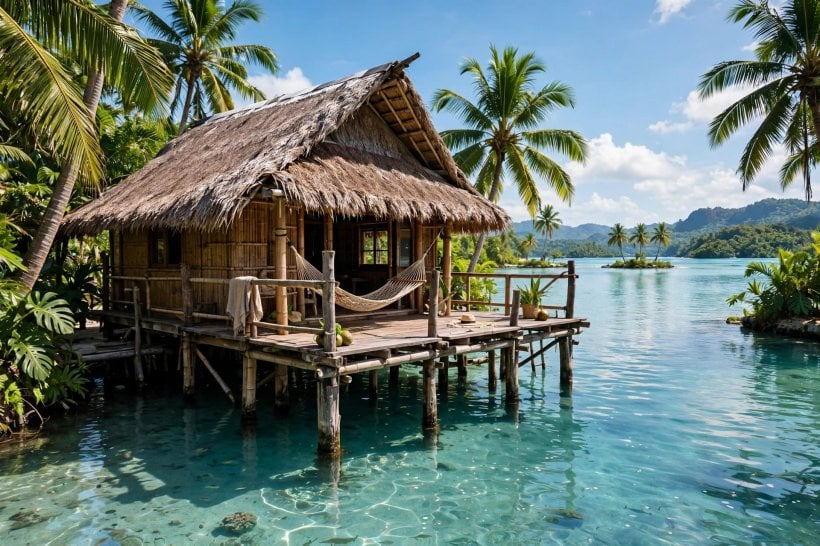 house on stilts: flood-safe raised foundation