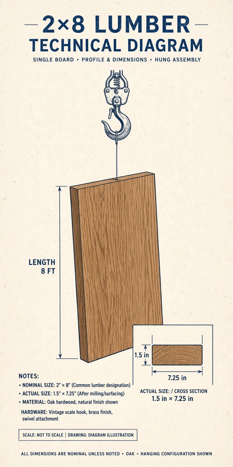 how much does a 2x8 weigh
