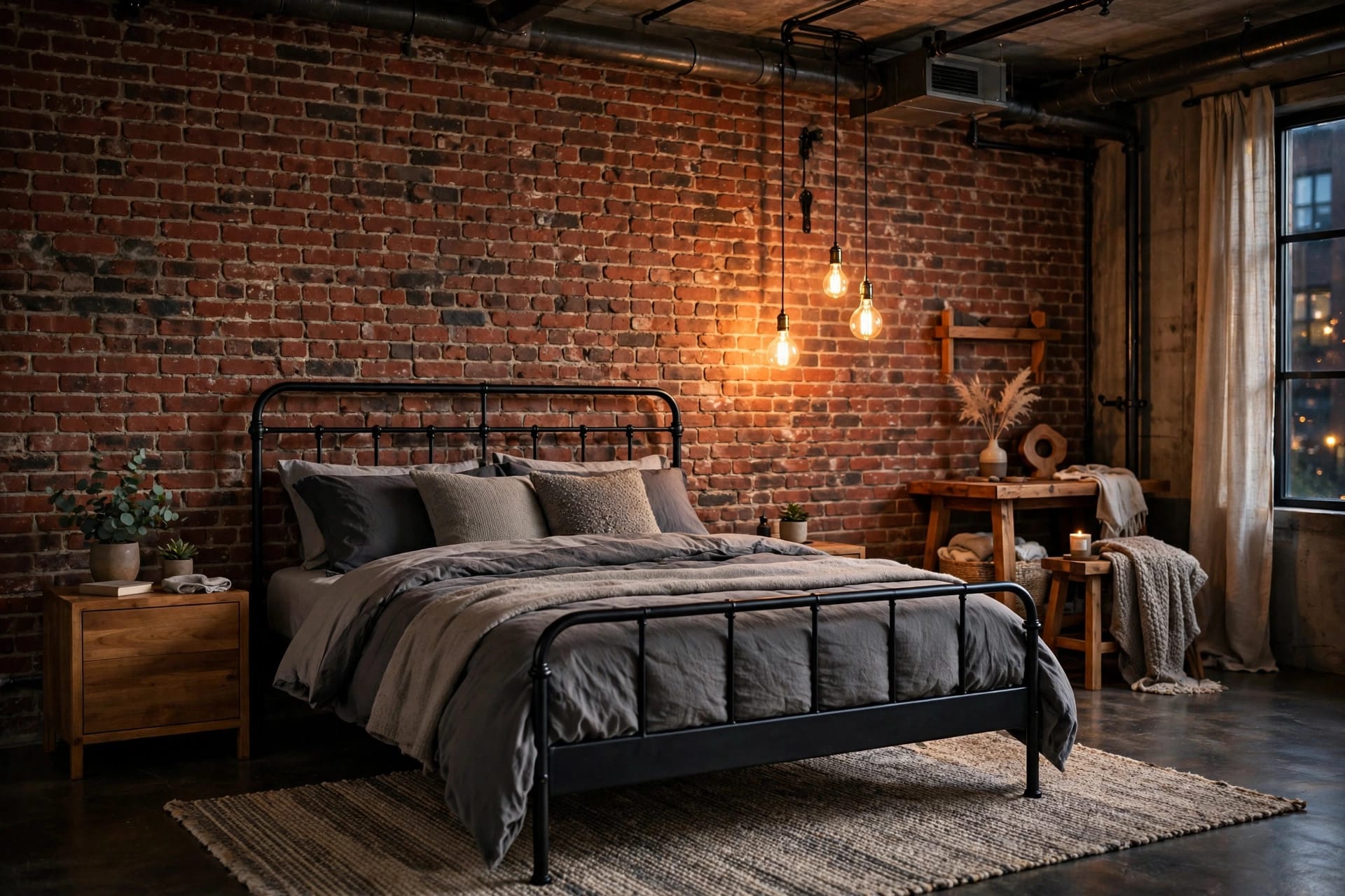 industrial bedroom