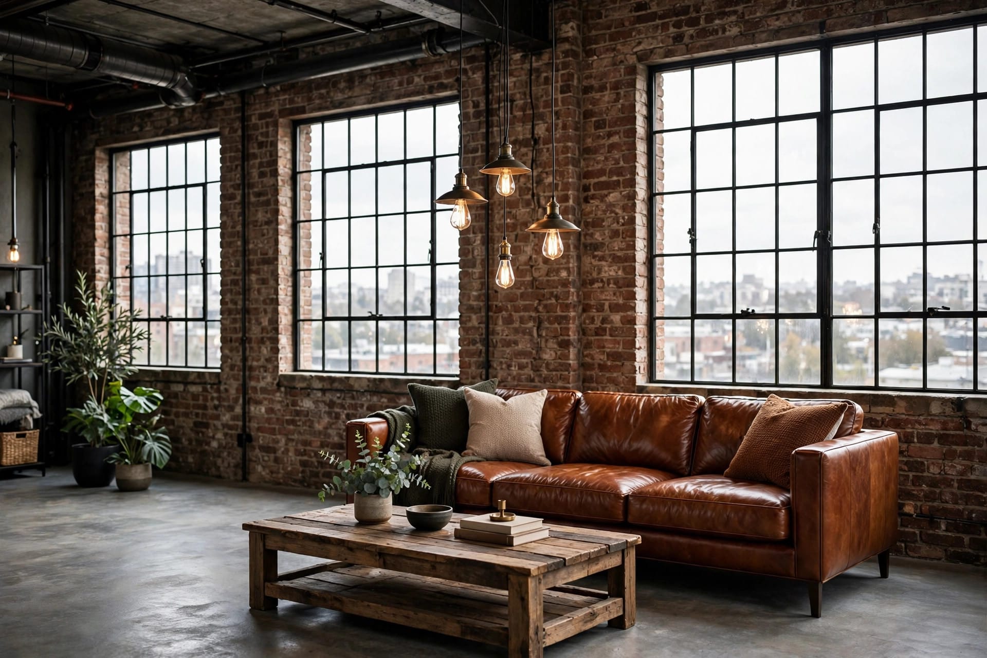 industrial living room