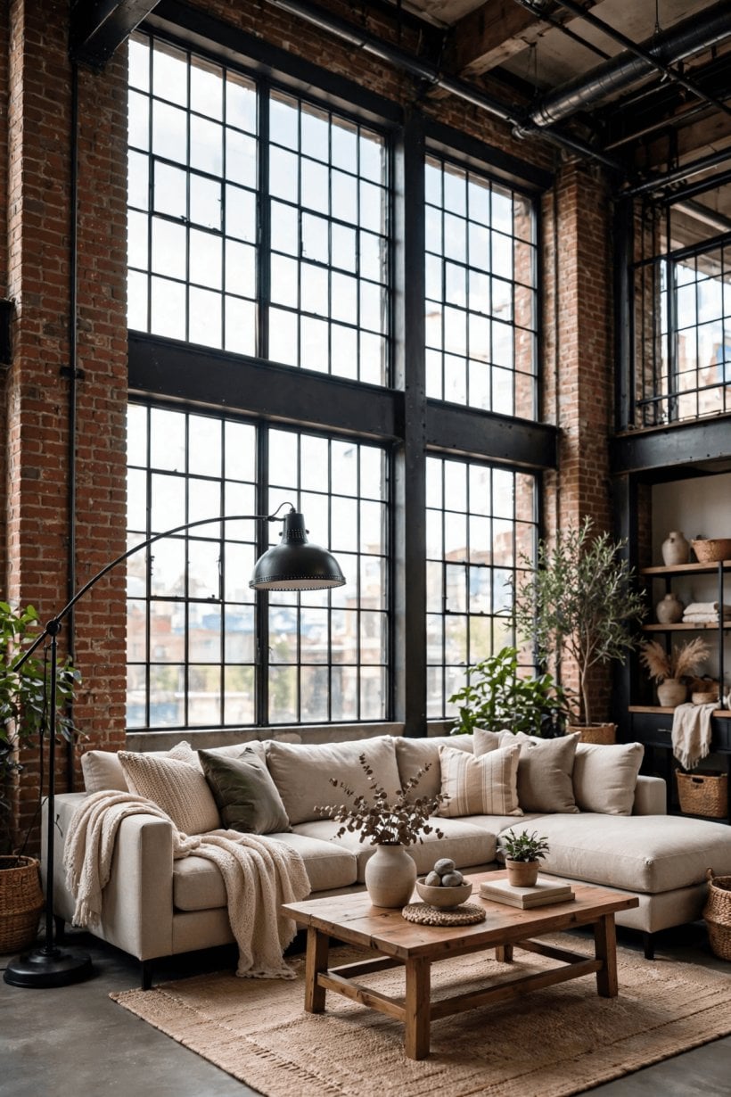 industrial living room