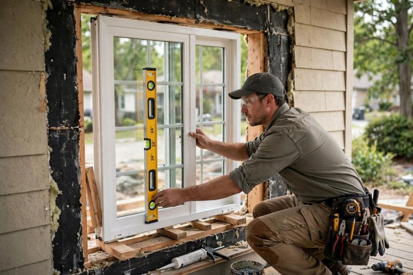 vinyl replacement windows: sunlit window illustrating daylight and warmth in a living space